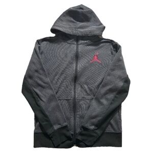 Nike Air Jordan Youth Medium Zippered Hoodie Basketball Sweatshirt